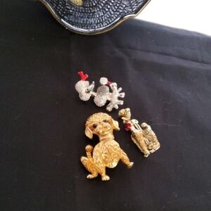 Vintage Poodle Brooch Bundle.